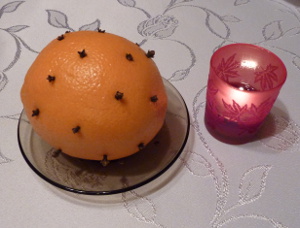 Pomarańcza z goździki