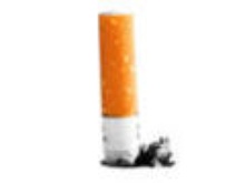 Rzucenie palenia - zgaszony papieros
