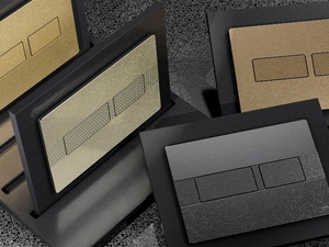 NOWOŚĆ! Heavy metal – nowe modele przycisków TECEsolid ze strukturalną powierzchnią