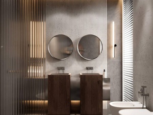 Gun metal - nowy odcień industrialnej elegancji w łazience